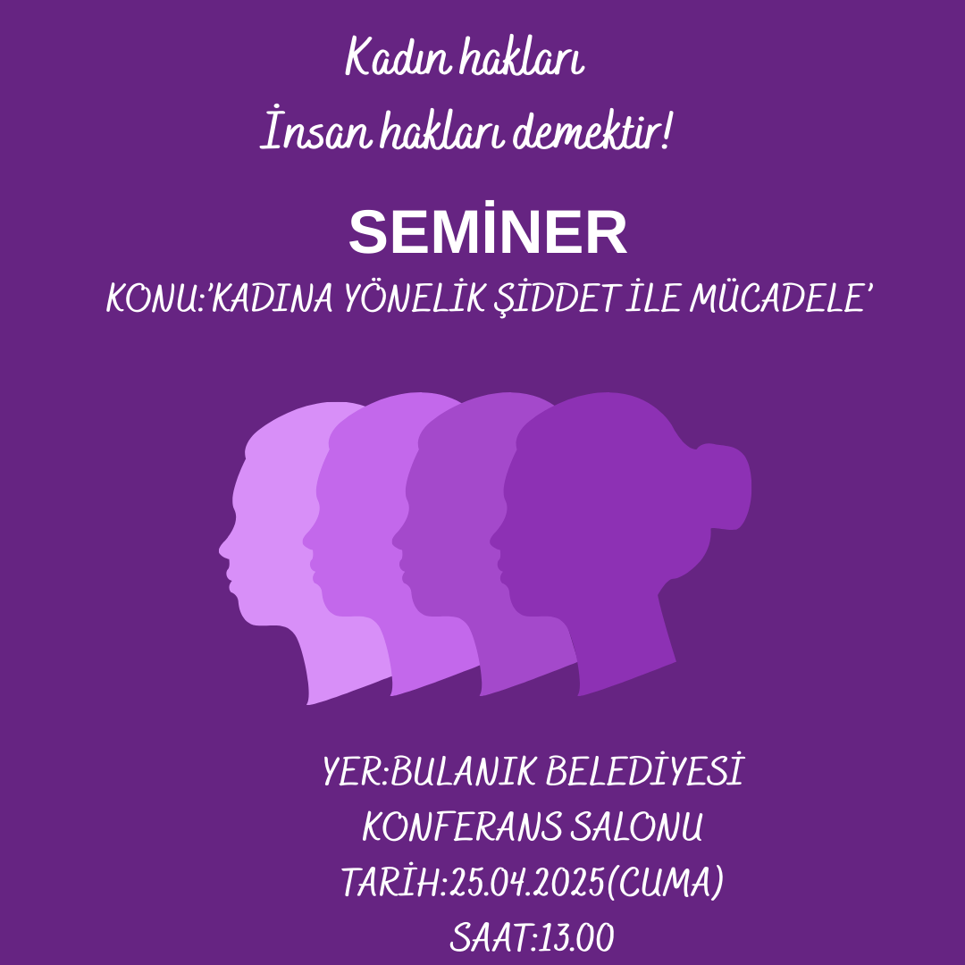 Kadına Yönelik Şiddetle Mücadele Semineri